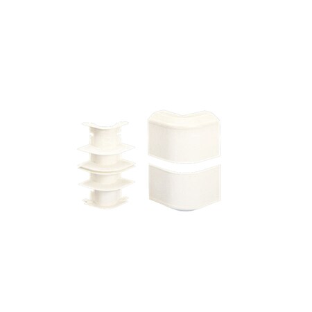 Panduit RACEWAY NONMETALLIC TWIN-70, OUTSIDE CORNER FITTING, ELECTRIC IVORY ROHS T702OCEI
